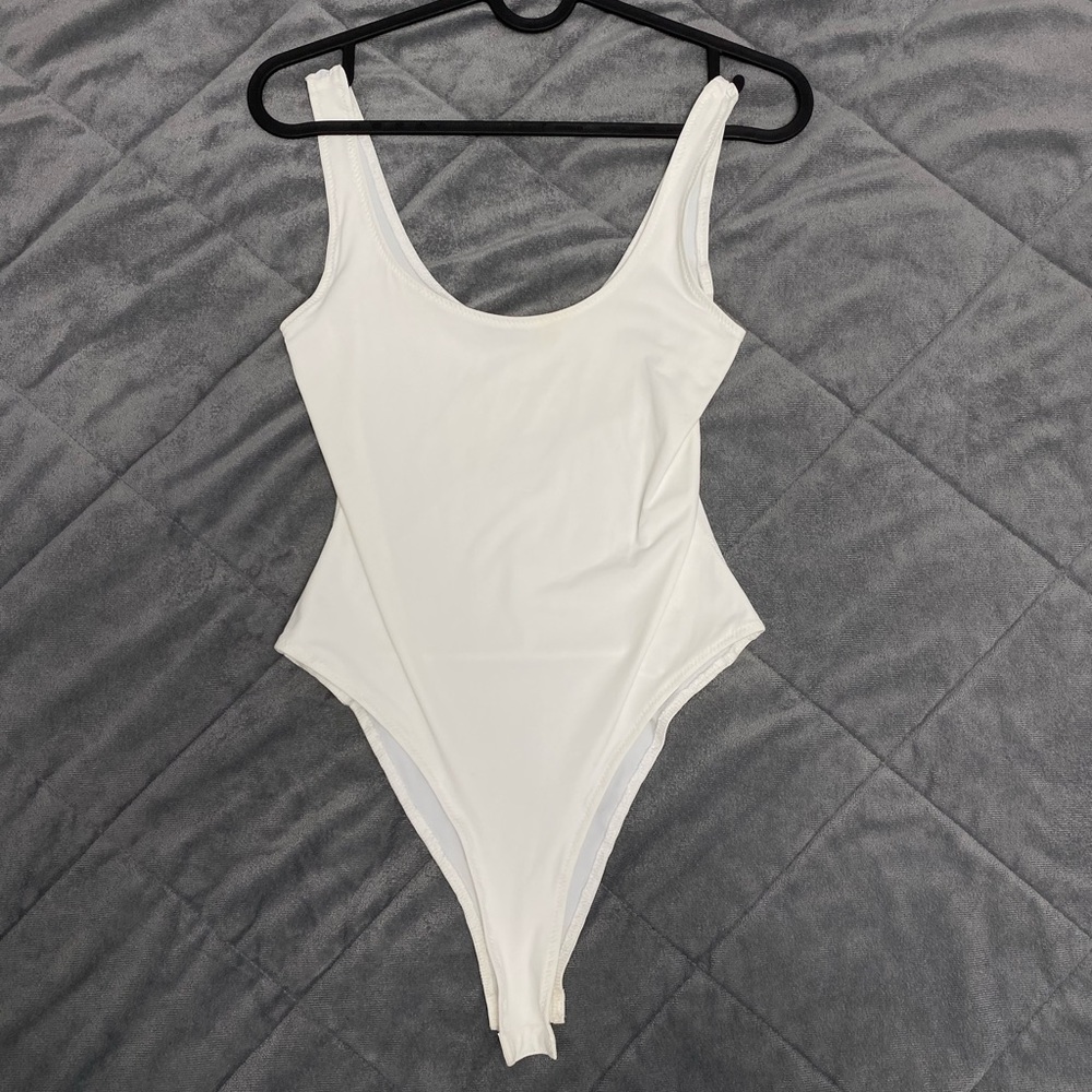 Zara White Tank Top Bodysuit